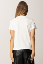 Pinko T-shirt con Logo Love Birds BIANCO-BIANCANEVE