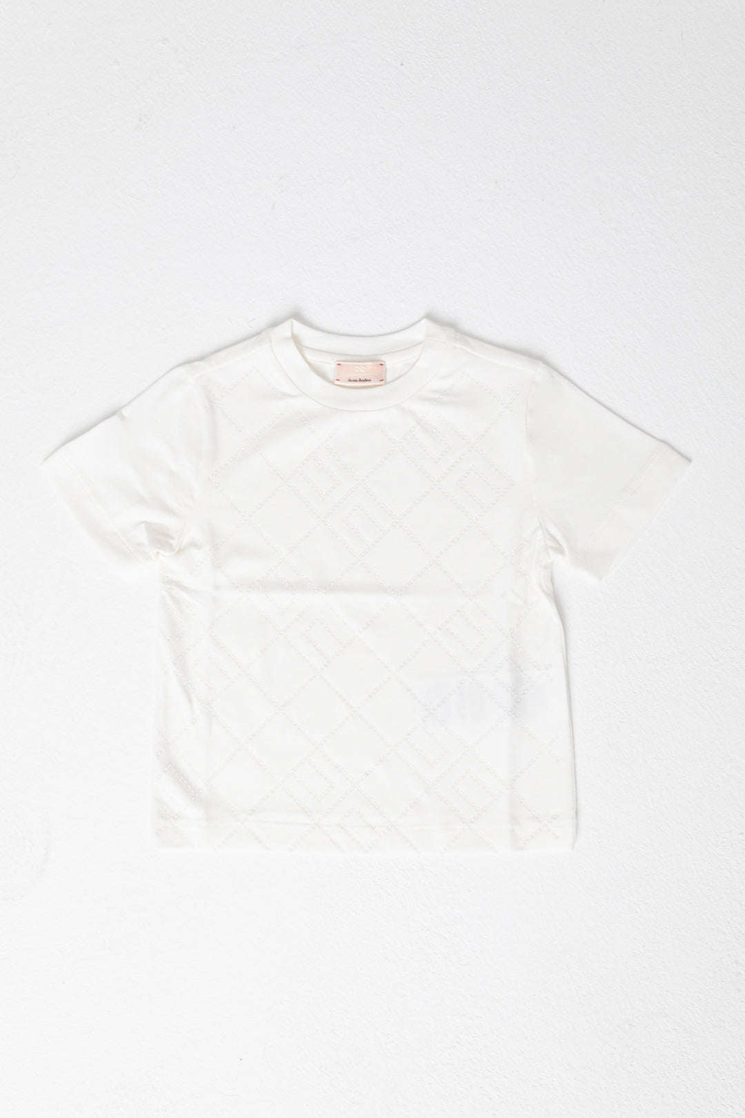 Elisabetta Franchi Girl Girl T-shirt with Geometric Logo