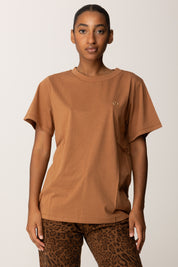 Twin-set T-shirt con Placchetta Logo In Strass 252TP2057 LAND