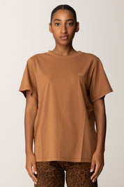 Twin-set T-shirt con Placchetta Logo In Strass 252TP2057 LAND