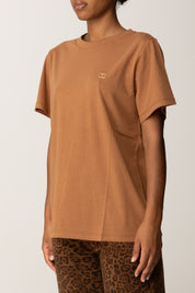 Twin-set T-shirt con Placchetta Logo In Strass 252TP2057 LAND