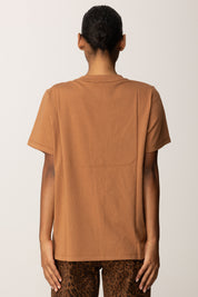 Twin-set T-shirt con Placchetta Logo In Strass 252TP2057 LAND