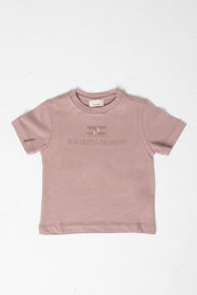 Elisabetta Franchi Bambina T-shirt con Ricamo Logo Istituzionale EGTS0980JE006 SUNRISE