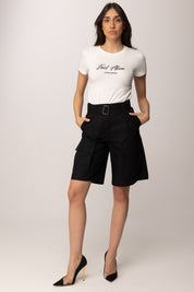 Patrizia Pepe T-shirt con Stampa Feel Alive 8M1807 J051 BIANCO