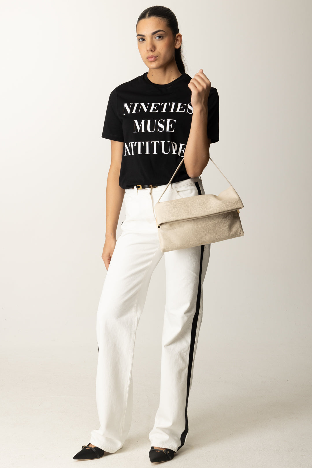 Elisabetta Franchi Donna T-shirt Stampa Nineties Muse