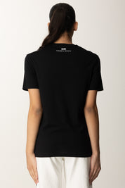 Elisabetta Franchi T-shirt Stampa Nineties Muse Attitude MA65D56E2 NERO