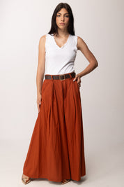 Khloe Femme Top a Costine con Bordi Sfrangiati 61269 BIANCO