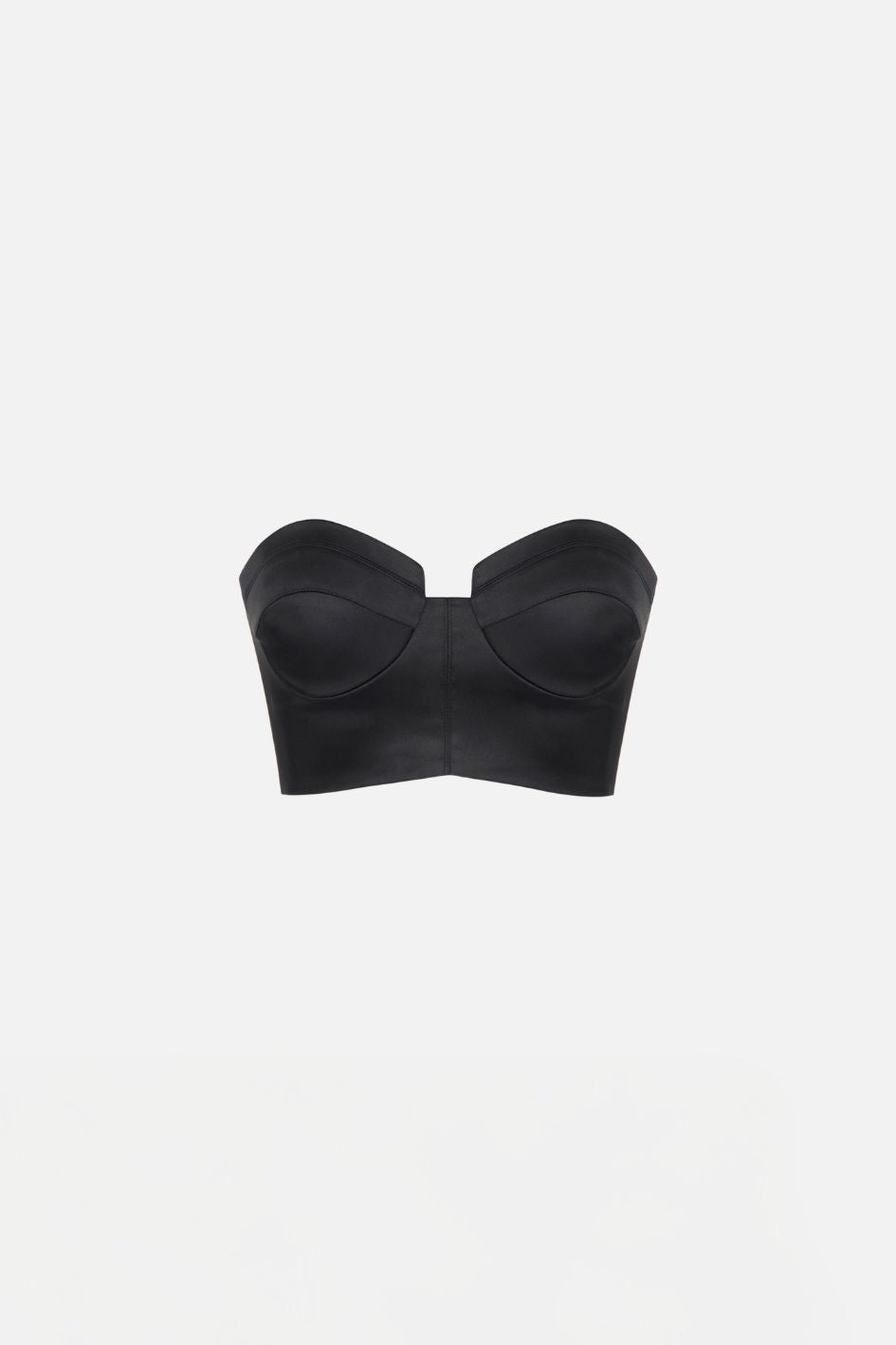 Elisabetta Franchi Top a Fascia In Raso Stretch TO06966E2 NERO