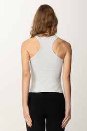 Patrizia Pepe Top Aderente con Micro Strass 8G0457 A033 GLASS GRAY