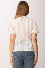 Aniye By Top Carmen In Pizzo con Ruches 185145 FAIRY MILK PE26
