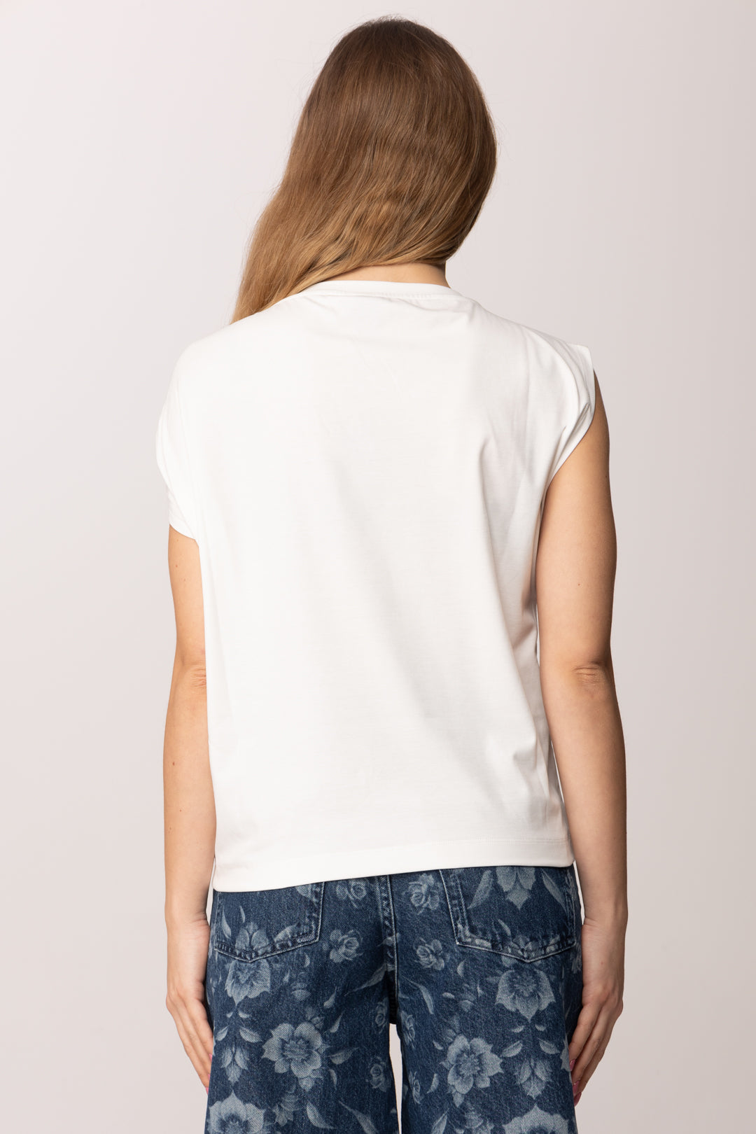 Pinko Top con Dettaglio Gioiello Su Spalla 106478 A35D Z05