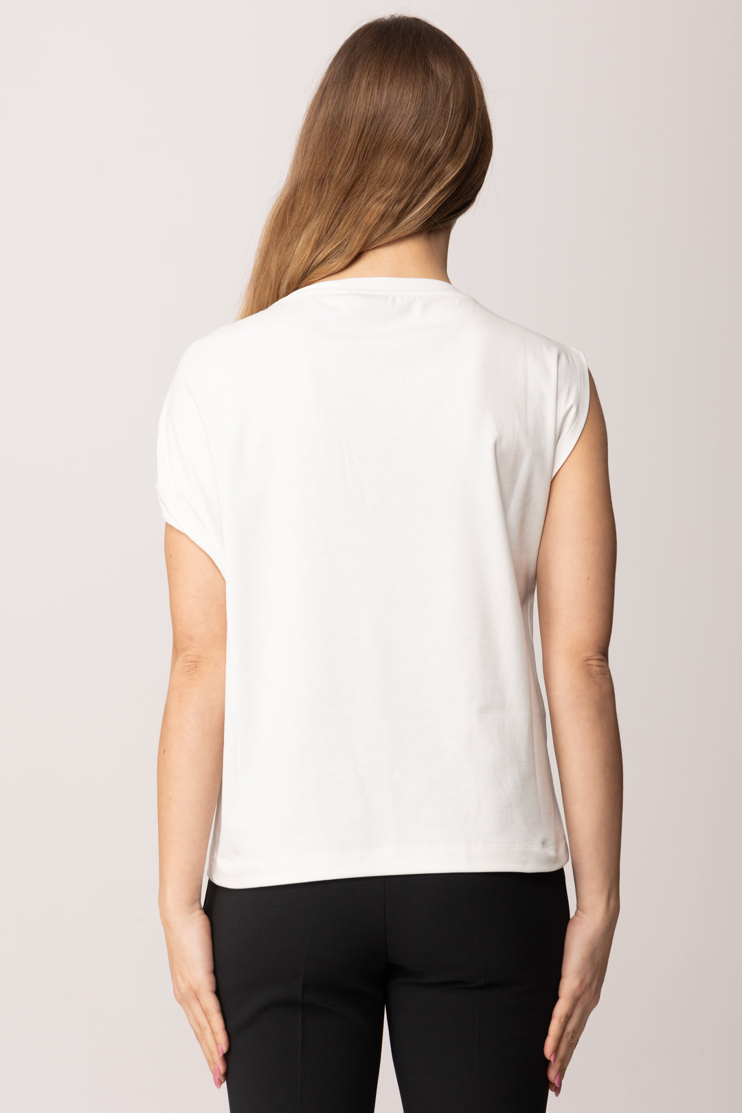 Pinko Top con Dettaglio Gioiello Su Spalla 106478 A35D Z05