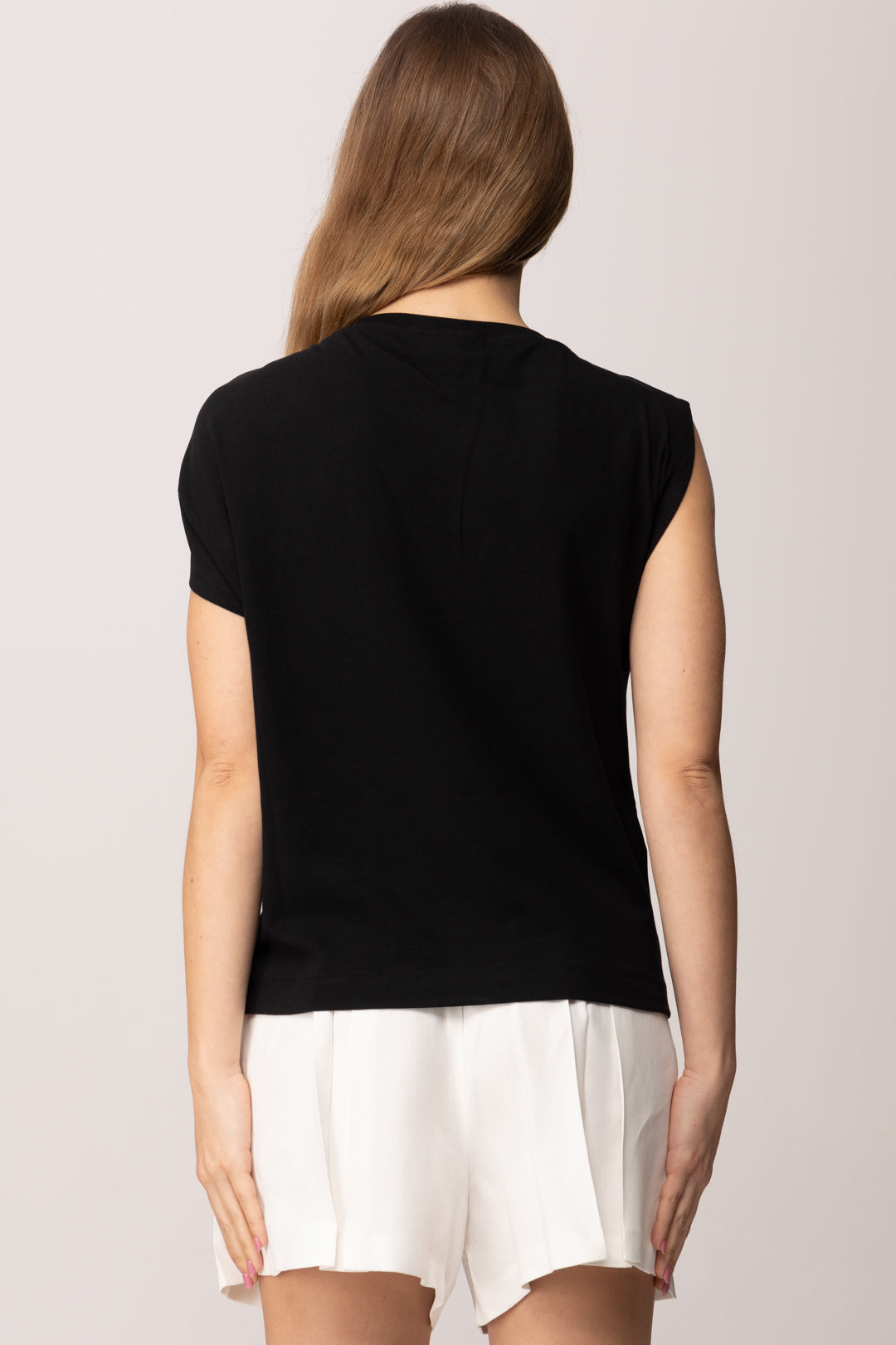 Pinko Top con Dettaglio Gioiello Su Spalla 106478 A35D Z99