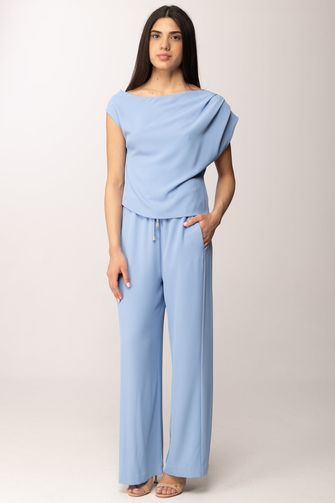 Hanita Top con Drappeggio Asimmetrico H.M3128.4558 ICEBERG