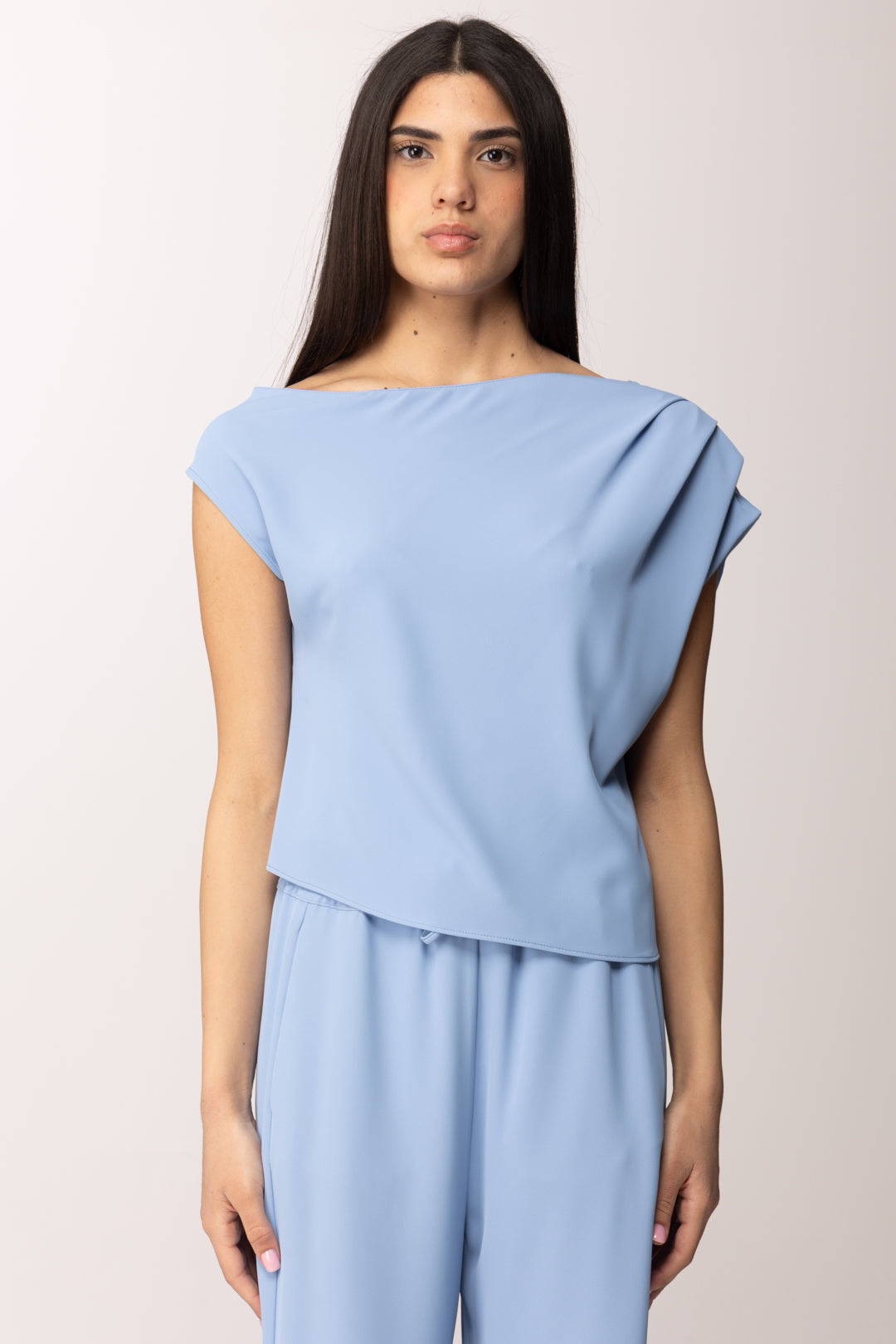 Hanita Top con Drappeggio Asimmetrico H.M3128.4558 ICEBERG