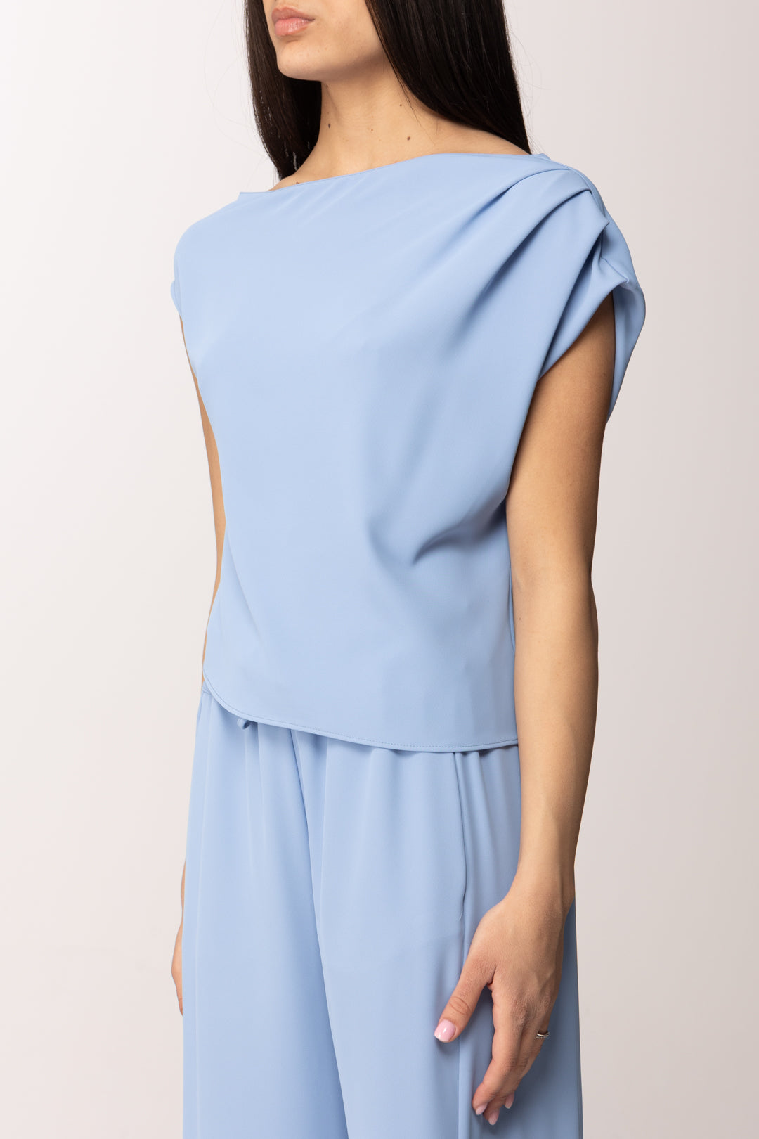 Hanita Top con Drappeggio Asimmetrico H.M3128.4558 ICEBERG