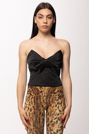 Hanita Top Corsetto con Fiocco H.M3227.4647 NERO