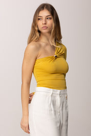 Elisabetta Franchi Top In Jersey Crêpe Leggero MD03062E2 SUN