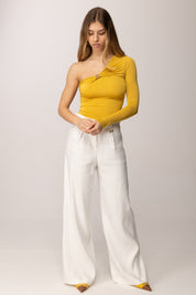 Elisabetta Franchi Top In Jersey Crêpe Leggero MD03062E2 SUN