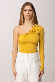 Elisabetta Franchi Top In Jersey Crêpe Leggero MD03062E2 SUN