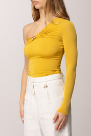 Elisabetta Franchi Top In Jersey Crêpe Leggero MD03062E2 SUN