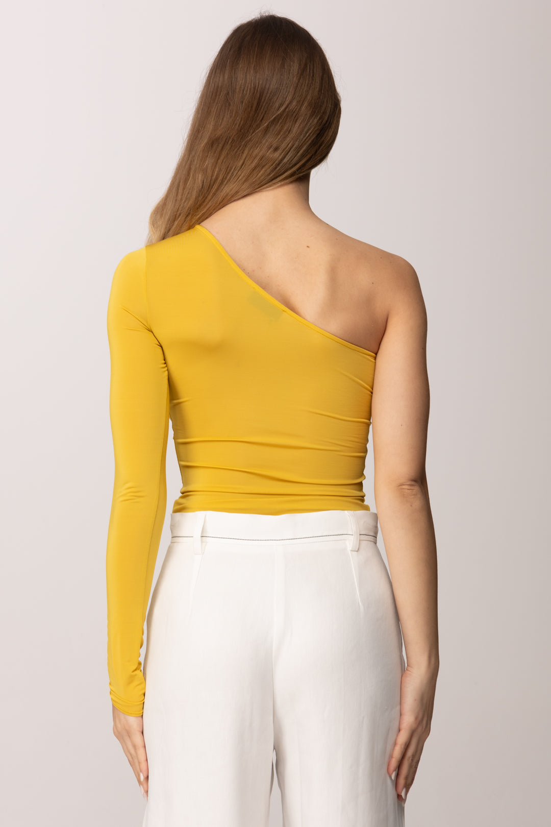 Elisabetta Franchi Top In Jersey Crêpe Leggero MD03062E2 SUN