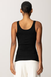 Elisabetta Franchi Top In Lana con Micro-logo Jacquard TK58S56E2 NERO