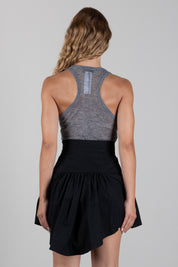 Elisabetta Franchi Top In Lana con Scollo Olimpionico TK05W66E2 GRIGIO MELANGE