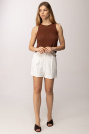 Akep Top In Maglia Traforata CNKD13264 MORO