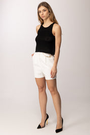 Akep Top In Maglia Traforata CNKD13264 NERO