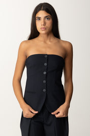 Semicouture Top In Stile Gilet Rea Y4WI01 UNIVERSO