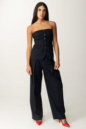 Semicouture Top In Stile Gilet Rea Y4WI01 UNIVERSO