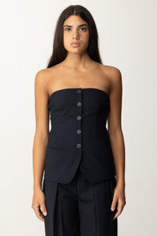 Semicouture Top In Stile Gilet Rea Y4WI01 UNIVERSO