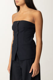 Semicouture Top In Stile Gilet Rea Y4WI01 UNIVERSO