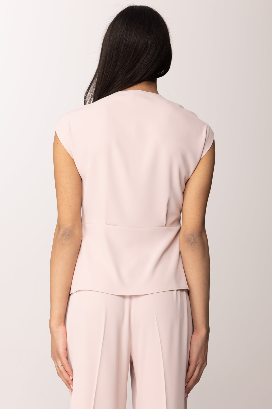 Hanita Top Incrociato con Fibbia Gioiello H.M3135.4558 ROSA QUARZO