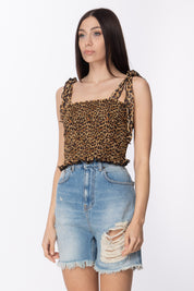 Aniye By Top Kissy Arricciato Stampa Animalier 185299 LEOPARD