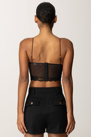 Patrizia Pepe Top Lingerie In Pizzo 8I0179 A602 NERO
