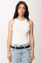 Imperial Top Smanicato Aderente RFH3LQM BIANCO