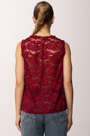 Khloe Femme Top Smanicato In Pizzo 26164 BORDEAUX