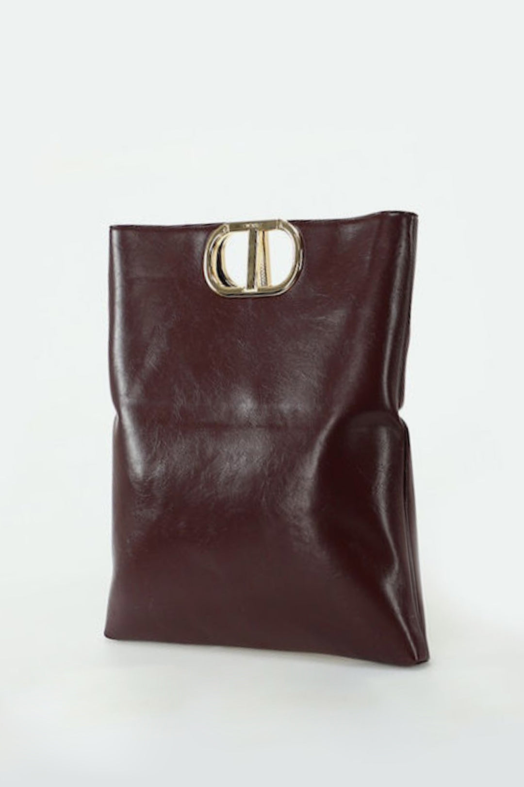 Twin-set Tote Piatta con Manico Oval T 252TD8090 BURGUNDY