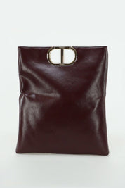 Twin-set Tote Piatta con Manico Oval T 252TD8090 BURGUNDY