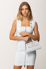 Elisabetta Franchi Tote Piccola a Trapezio con Logo BS36A56E2 STARLIGHT