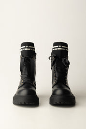 Elisabetta Franchi Bambina Tronchetti con Inserto Logato F4A5-E0422-1316930- BLACK