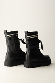 Elisabetta Franchi Bambina Tronchetti con Inserto Logato F4A5-E0422-1316930- BLACK