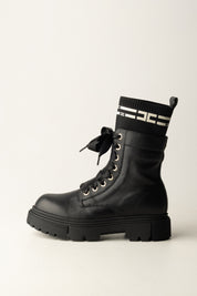 Elisabetta Franchi Bambina Tronchetti con Inserto Logato F4A5-E0422-1316930- BLACK