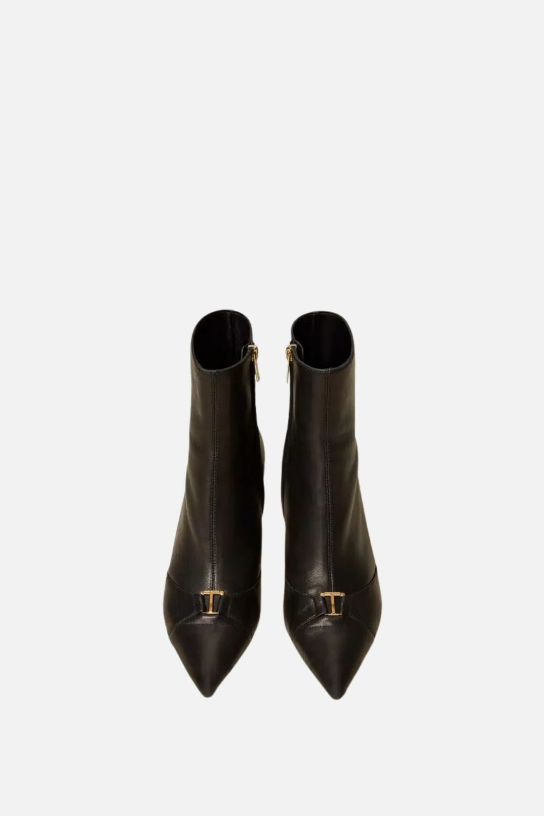 Twin-set Tronchetti In Pelle con Logo 262TCP01E NERO