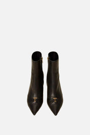 Twin-set Tronchetti In Pelle con Logo 262TCP01E NERO