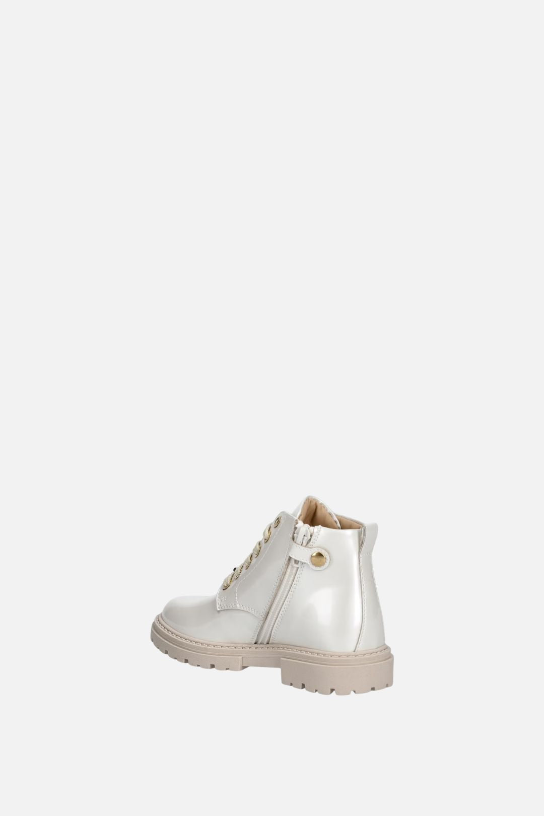 Elisabetta Franchi Bambina Tronchetto con Logo In Strass F1A5-E0690-0286138- MILK