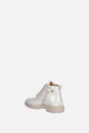 Elisabetta Franchi Bambina Tronchetto con Logo In Strass F1A5-E0690-0286138- MILK