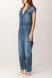 Pinko Tuta In Jeans Smanicata 104824 A2GQ LAVAGGIO MEDIO